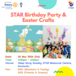 STAR Birthday Party & Easter Crafts (23 Mar 2024)